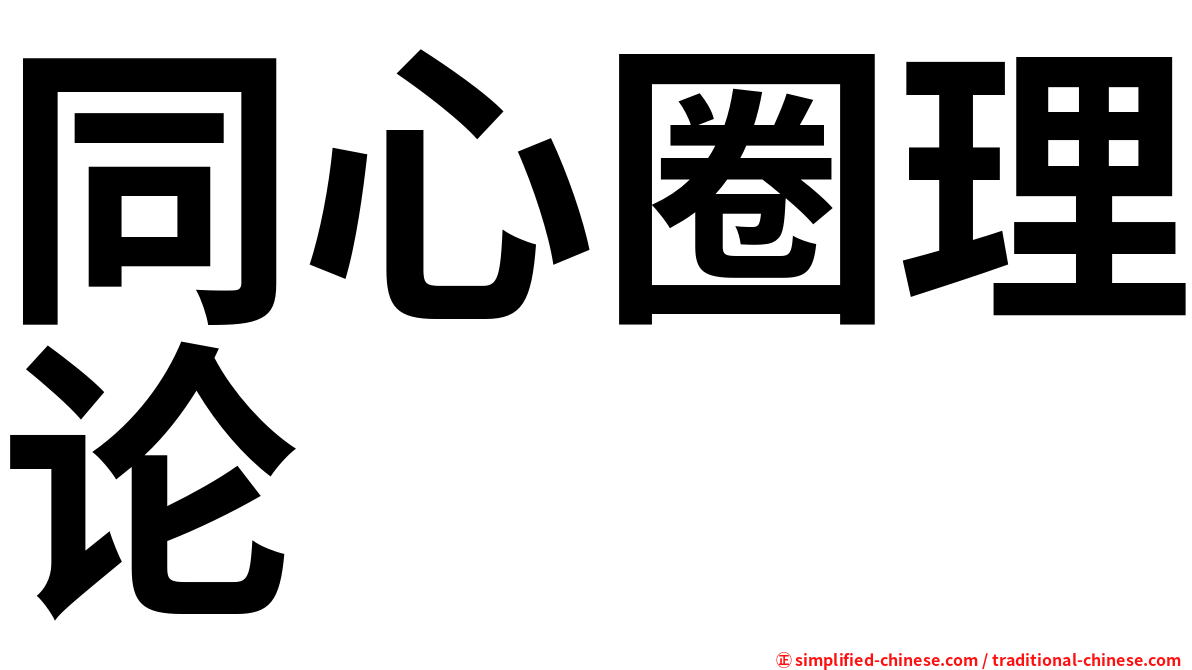 同心圈理论