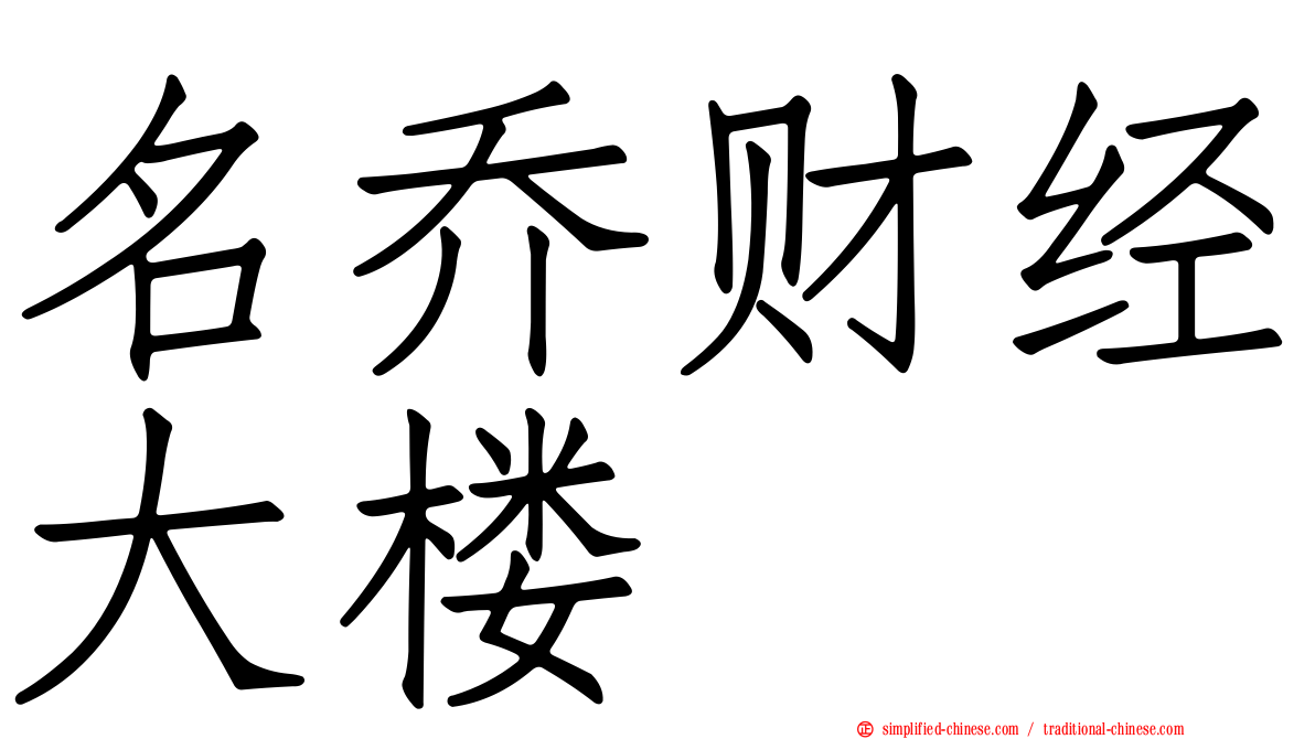名乔财经大楼