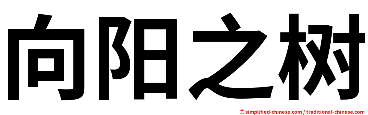 向阳之树