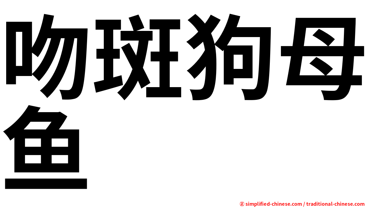 吻斑狗母鱼