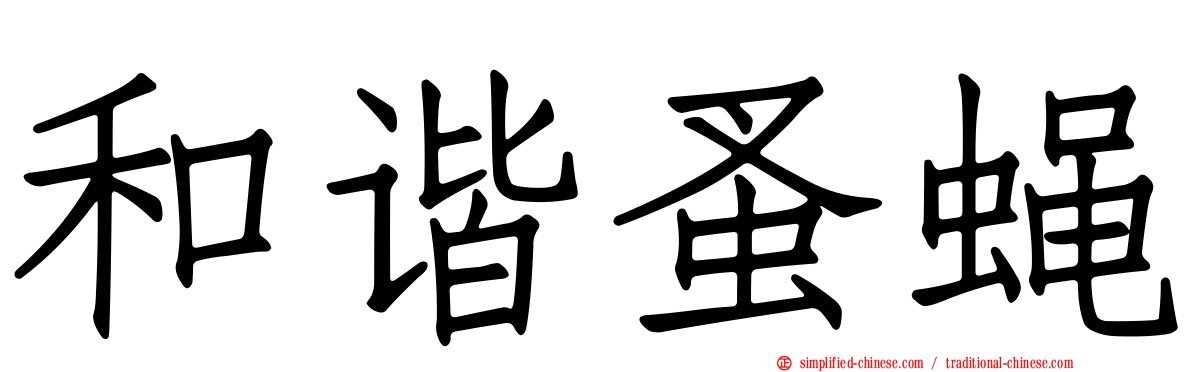 和谐蚤蝇