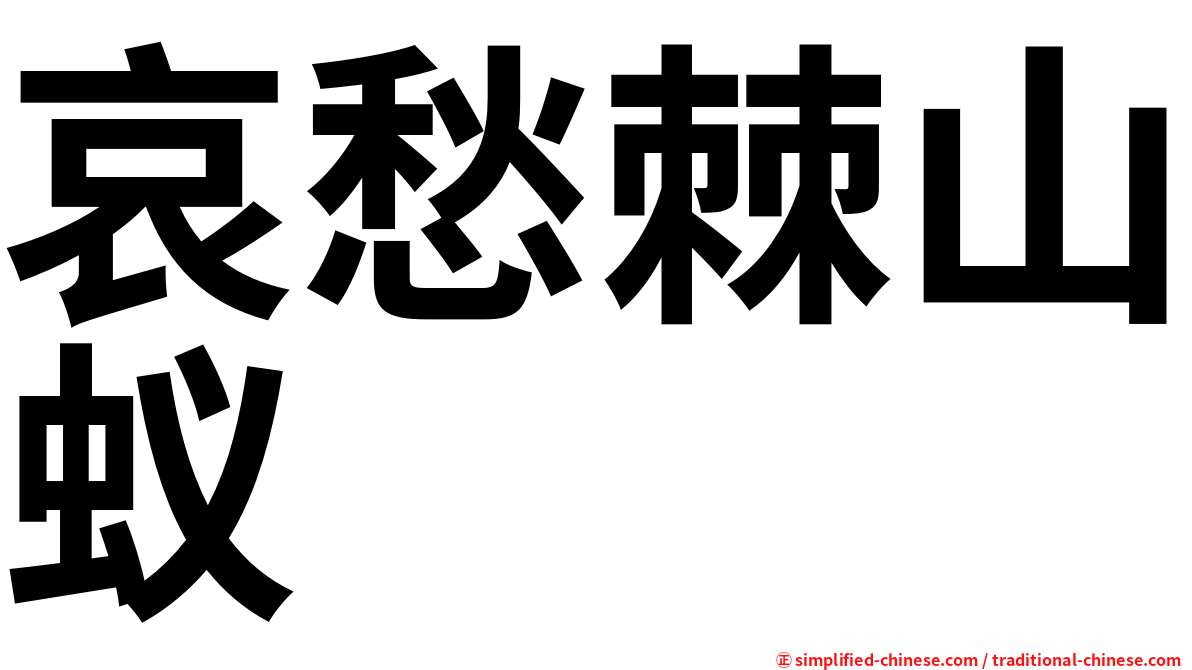 哀愁棘山蚁