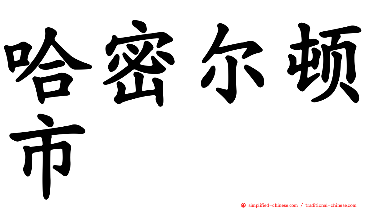 哈密尔顿市