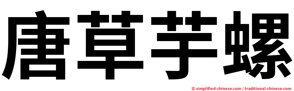 唐草芋螺