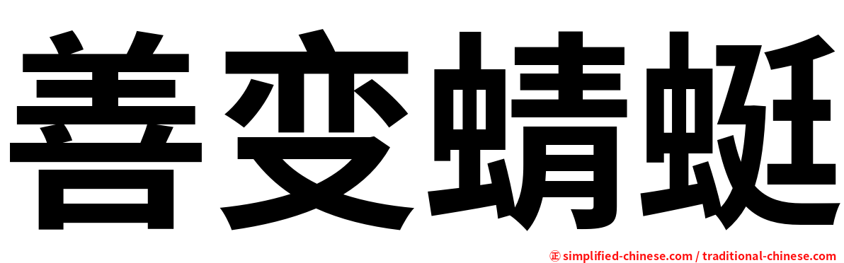 善变蜻蜓