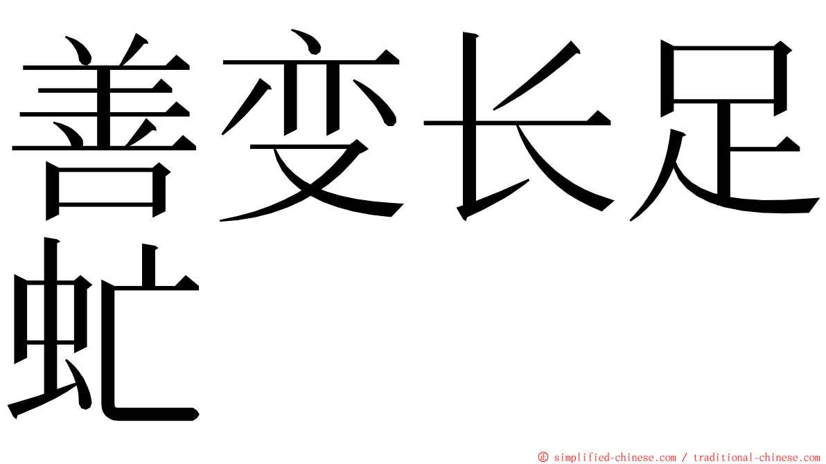 善变长足虻 ming font