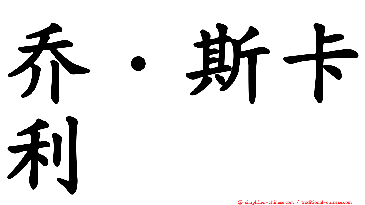 乔·斯卡利