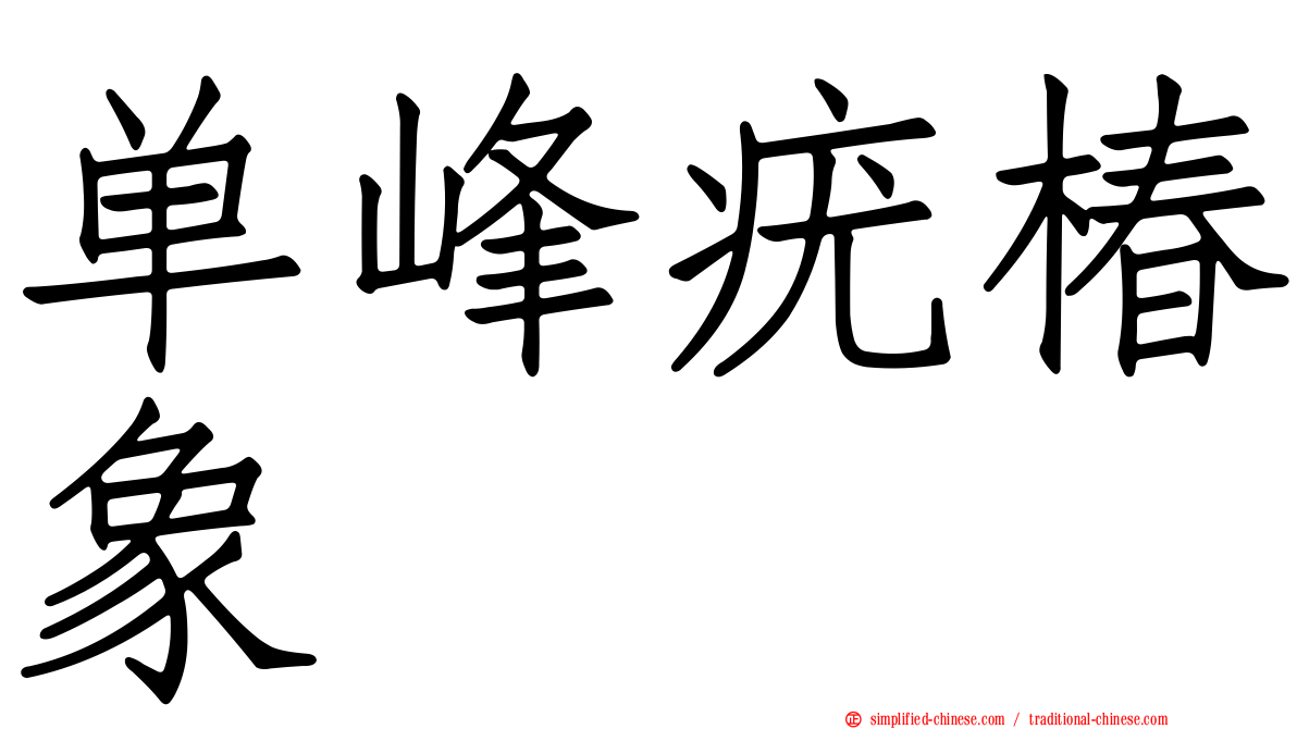 单峰疣椿象