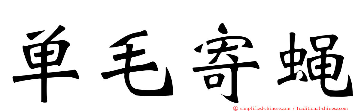 单毛寄蝇