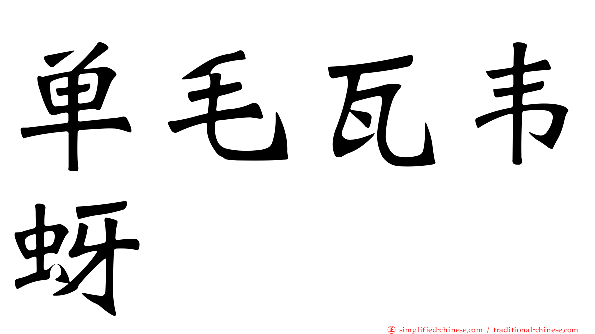 单毛瓦韦蚜