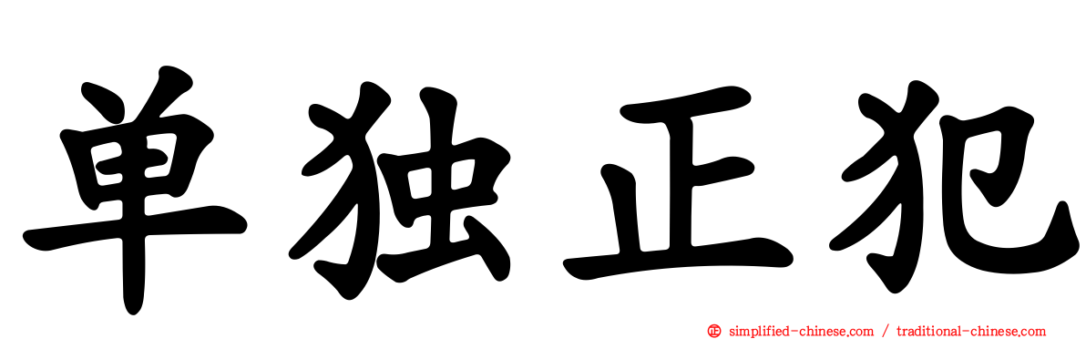 单独正犯