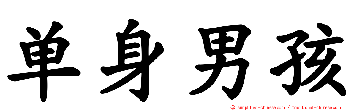 单身男孩