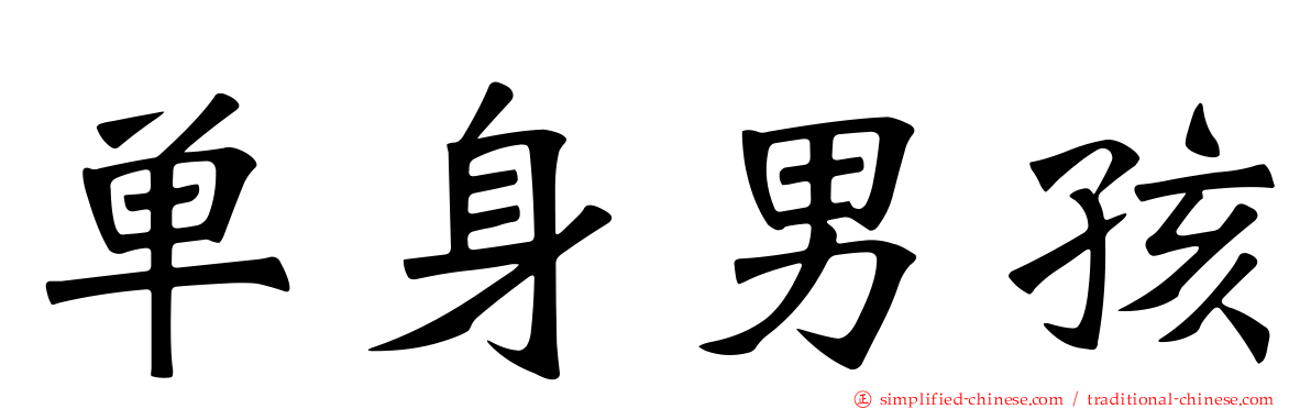 单身男孩
