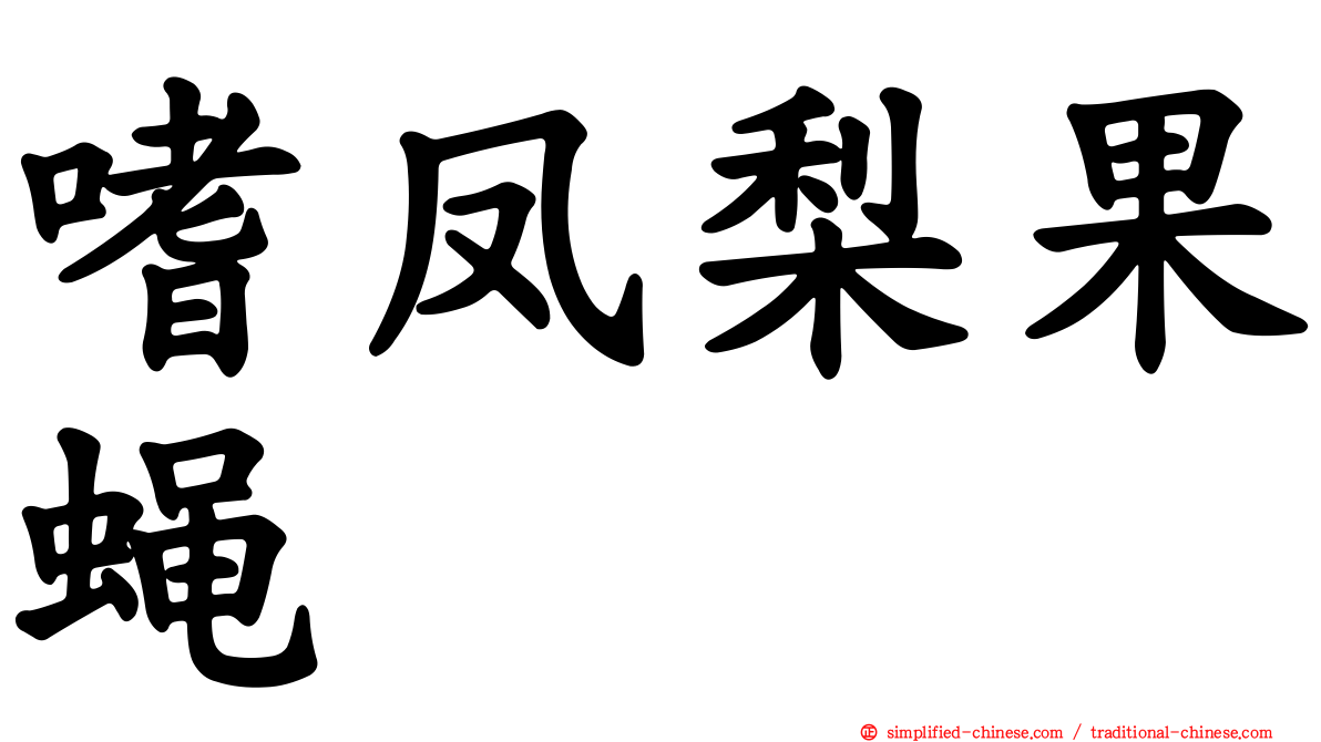 嗜凤梨果蝇
