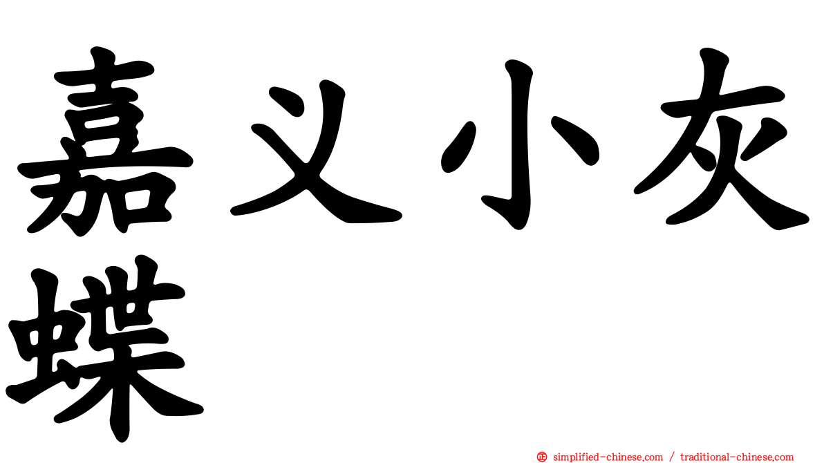 嘉义小灰蝶