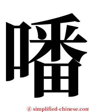 噃 serif font