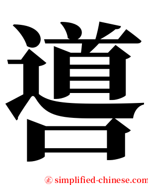 噵 serif font