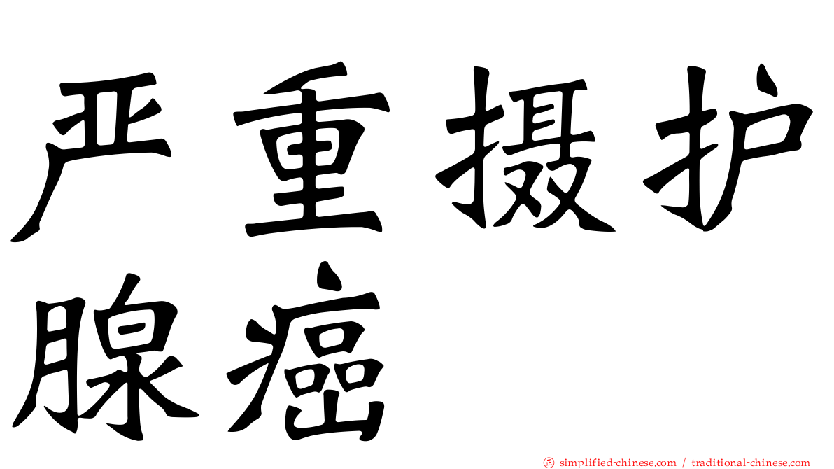 严重摄护腺癌