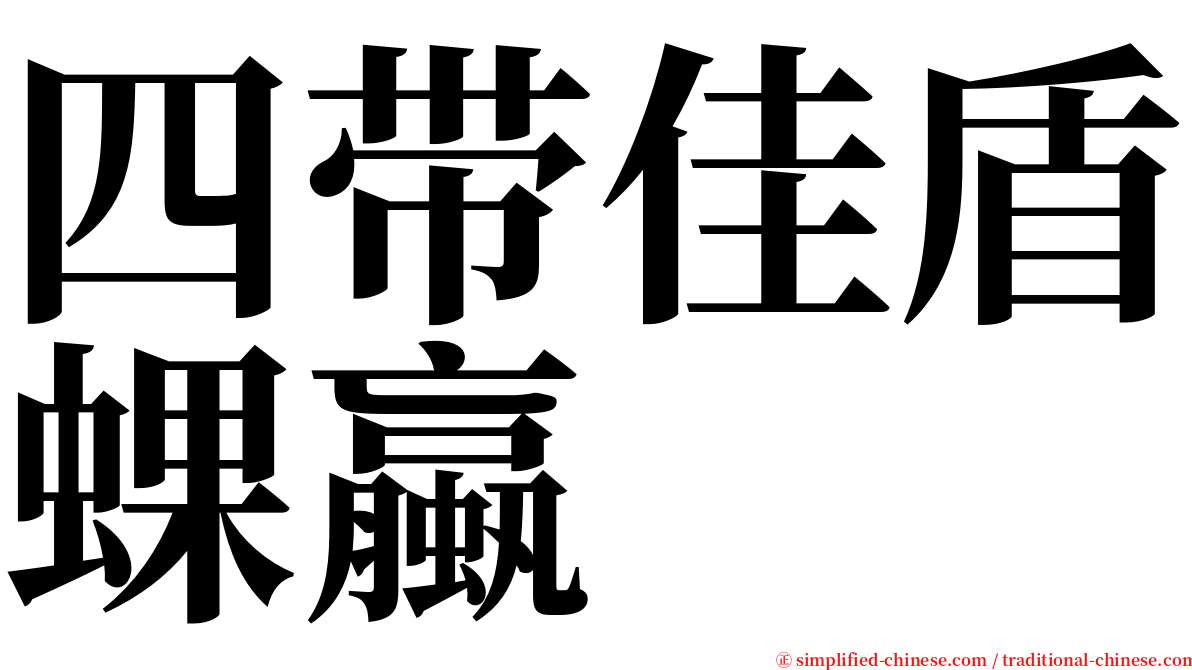 四带佳盾蜾蠃 serif font