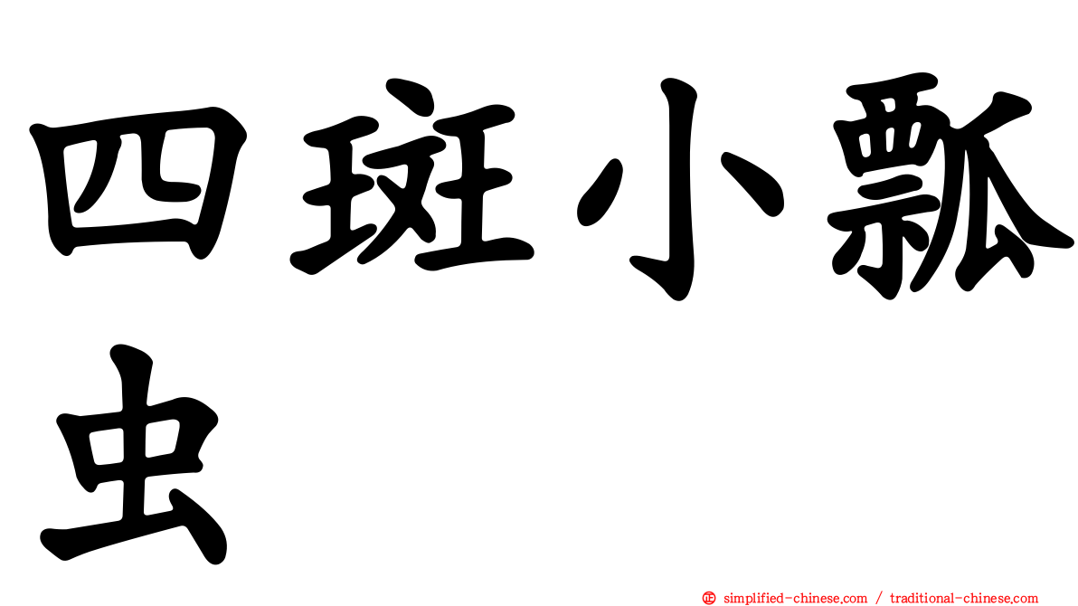 四斑小瓢虫
