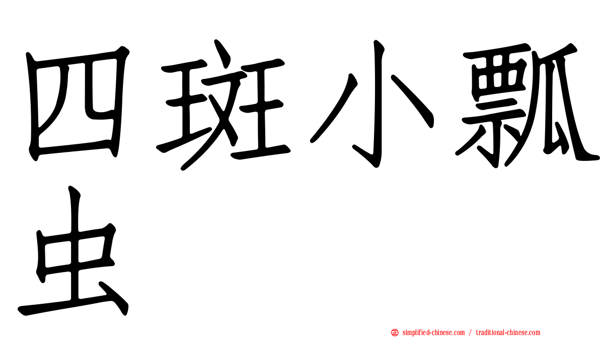 四斑小瓢虫