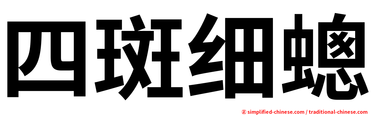 四斑细蟌