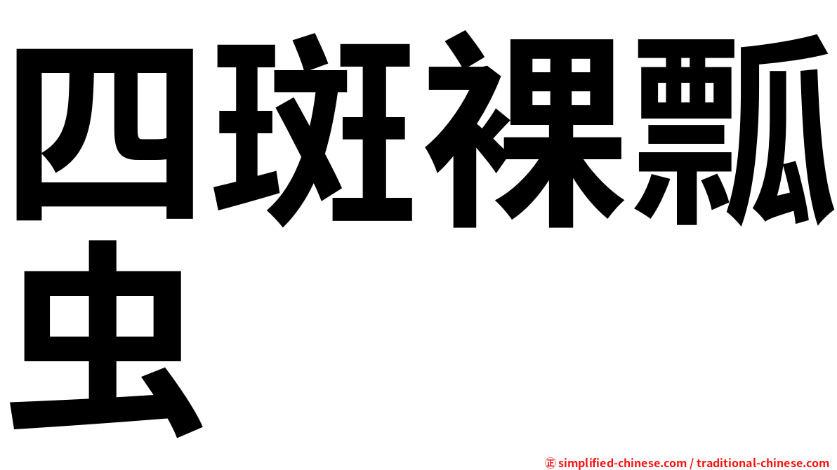 四斑裸瓢虫