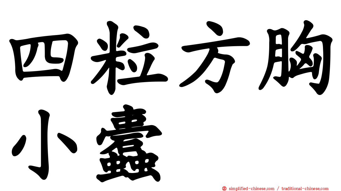 四粒方胸小蠹