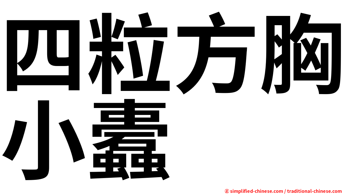 四粒方胸小蠹