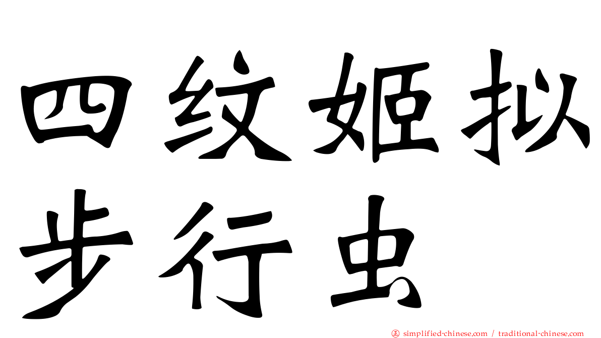 四纹姬拟步行虫