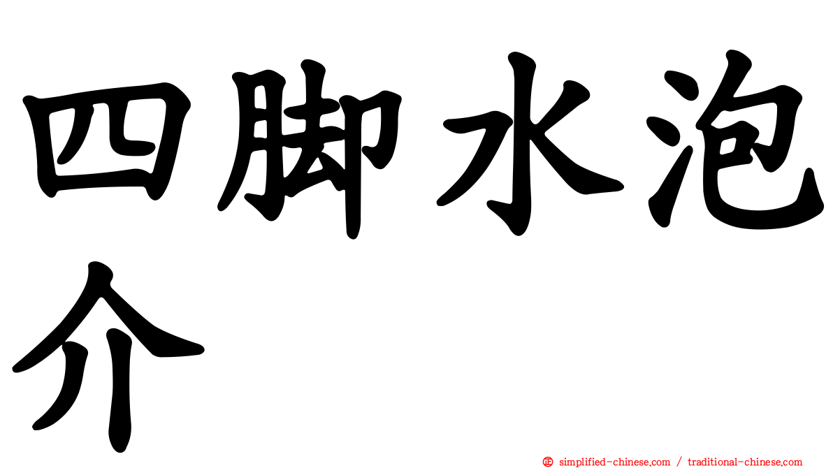 四脚水泡介