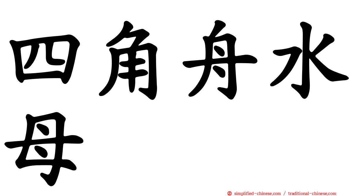 四角舟水母