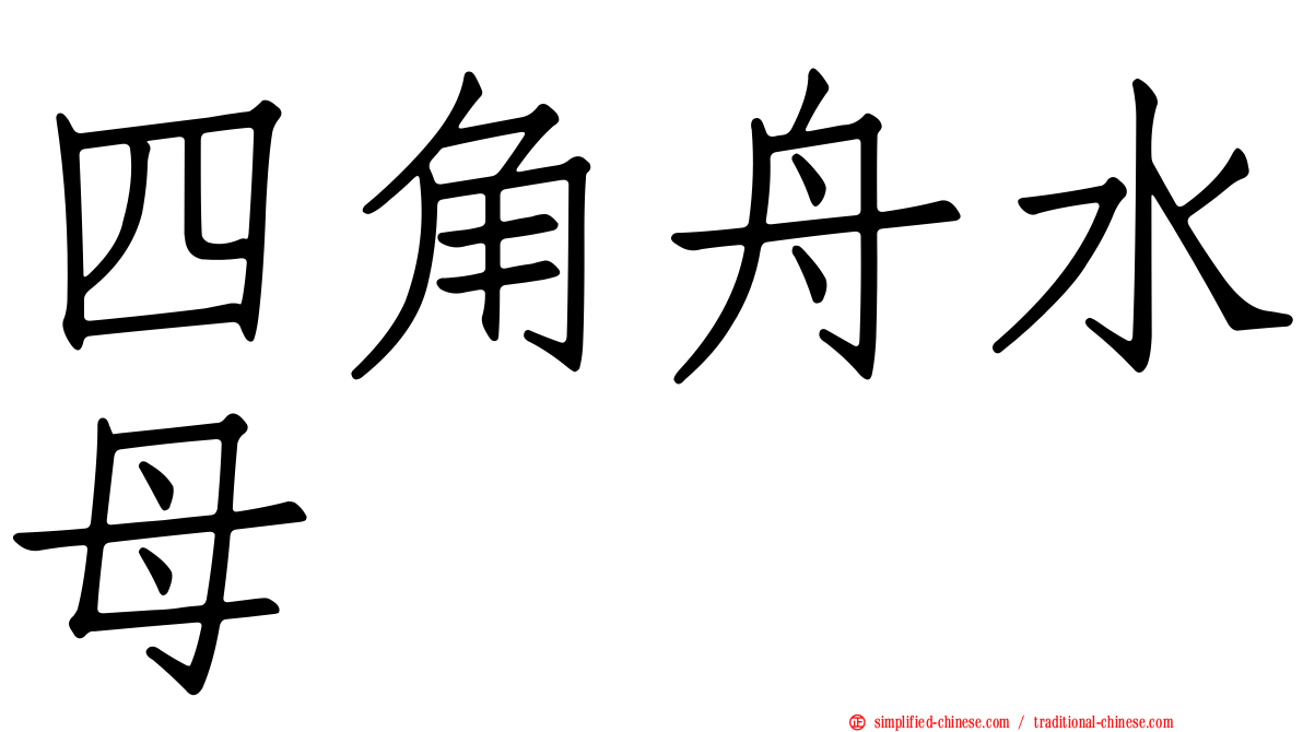 四角舟水母