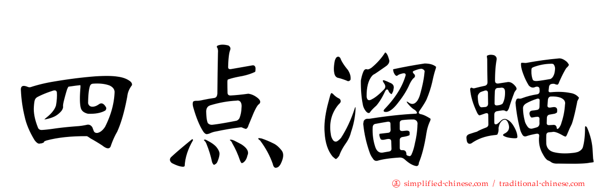 四点溜蝇