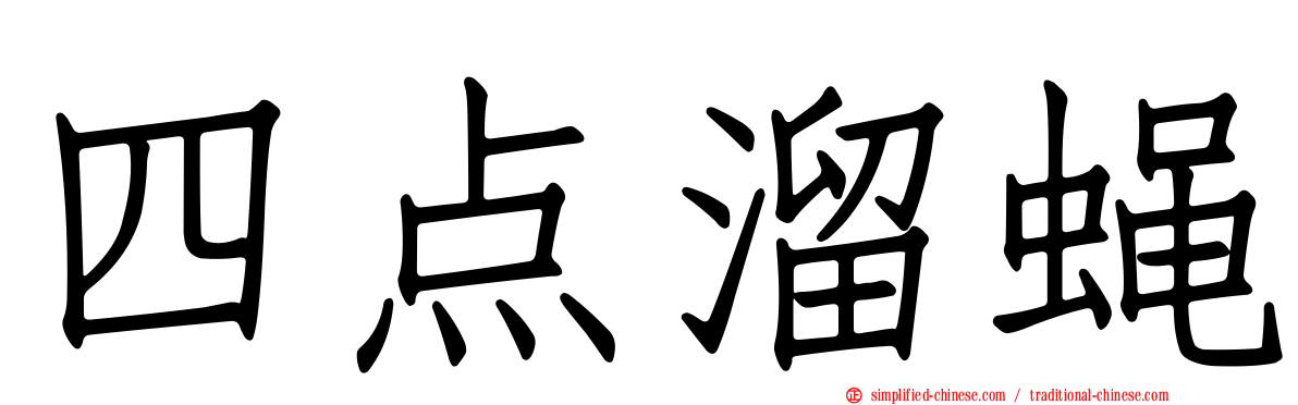 四点溜蝇