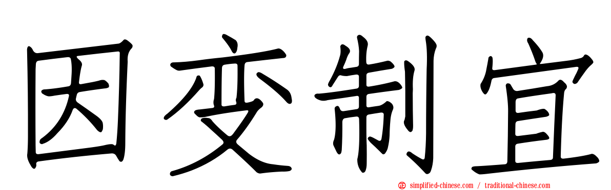 因变制宜
