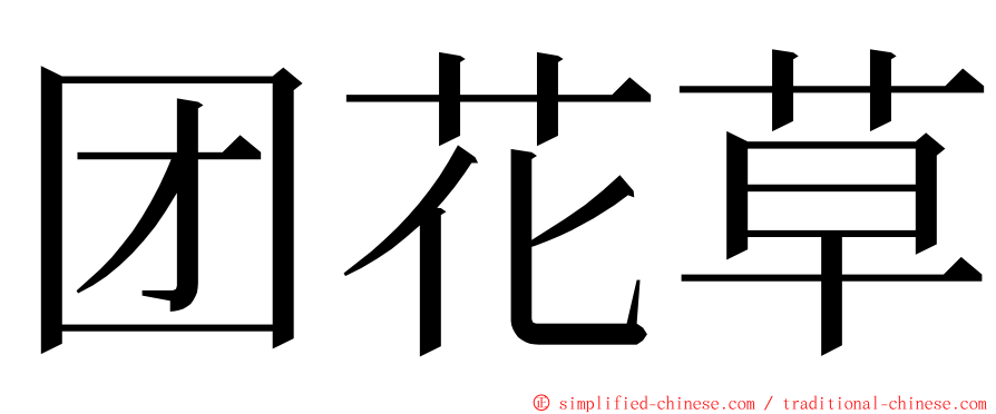 团花草 ming font