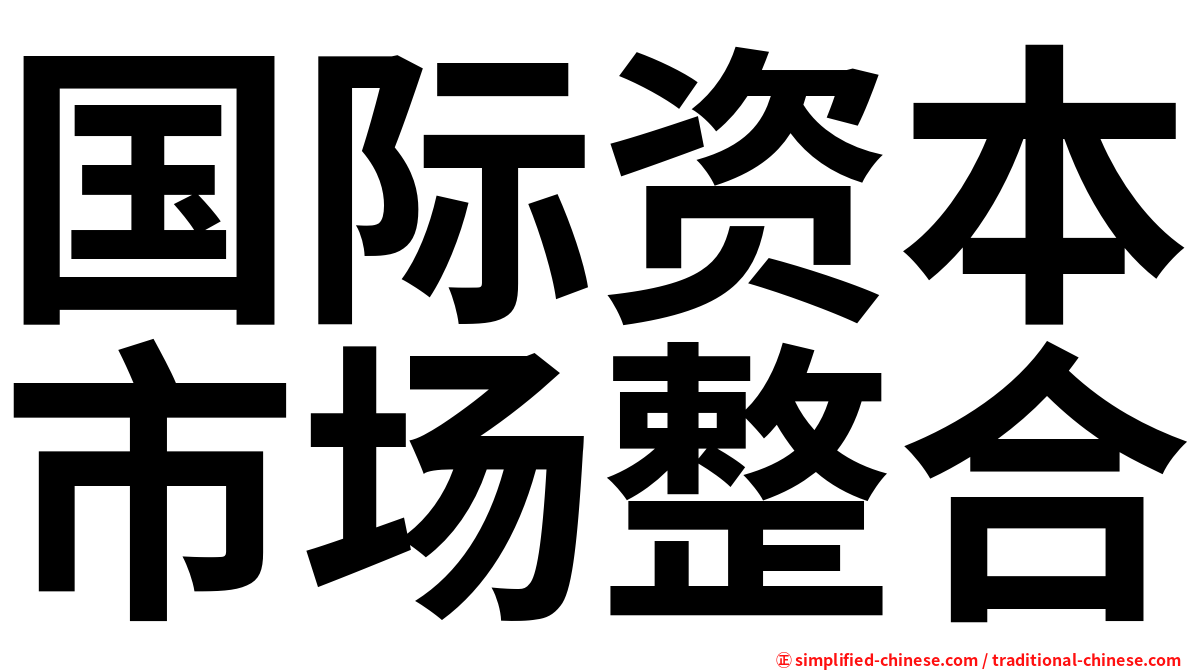 国际资本市场整合