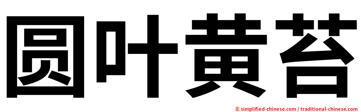 圆叶黄苔