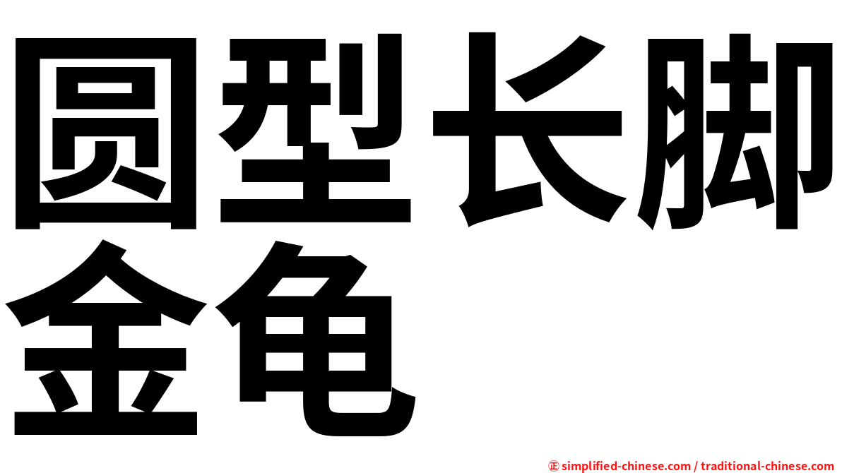 圆型长脚金龟