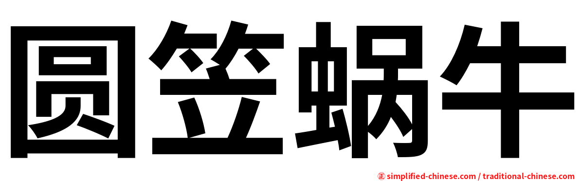 圆笠蜗牛
