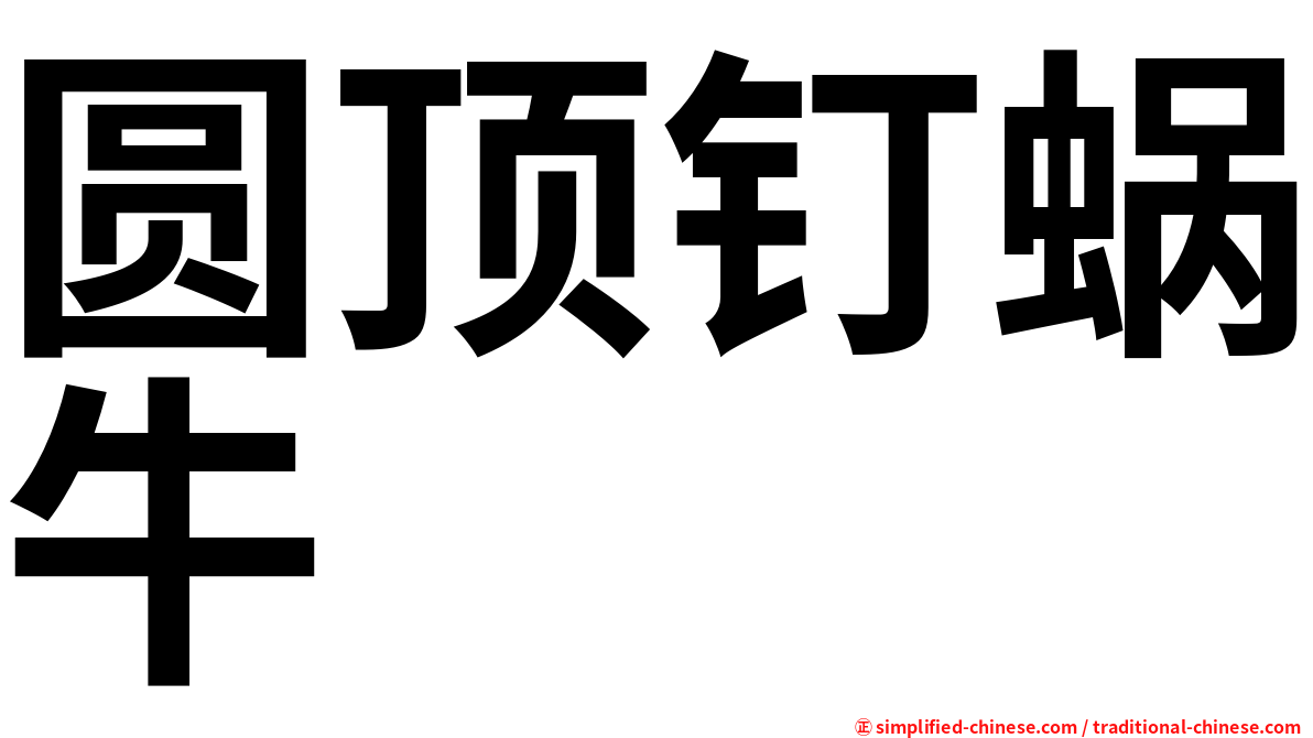 圆顶钉蜗牛
