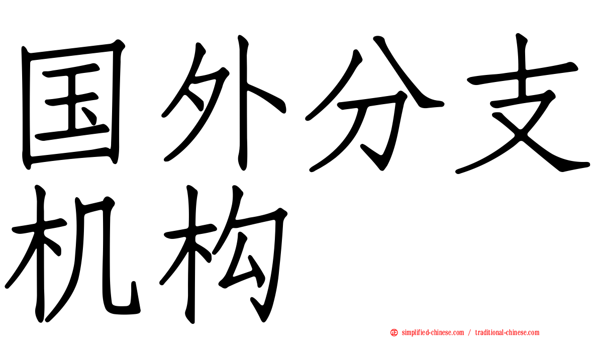 国外分支机构