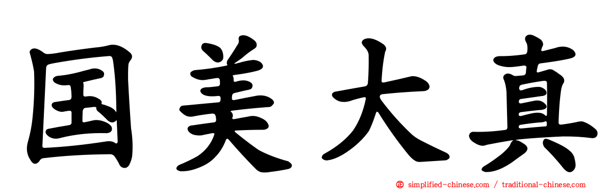 国美大真