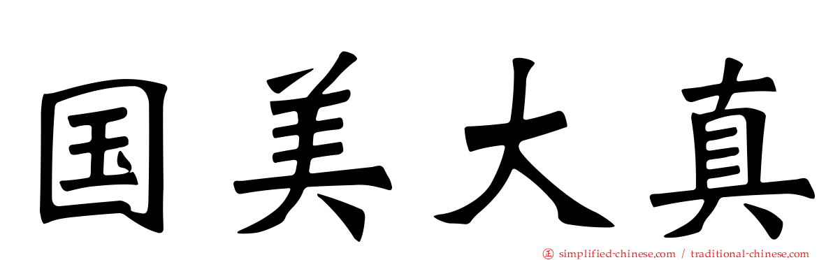 国美大真