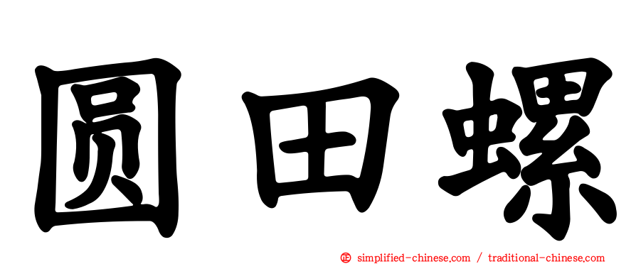 圆田螺