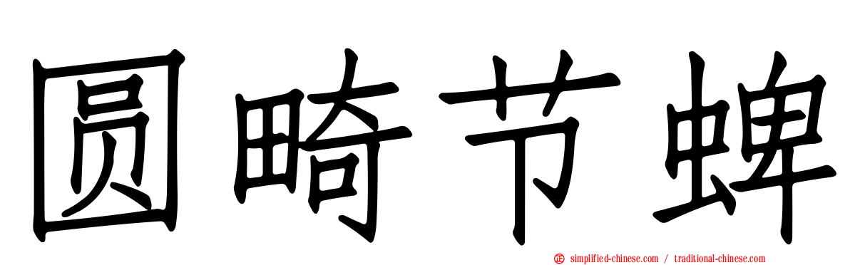 圆畸节蜱