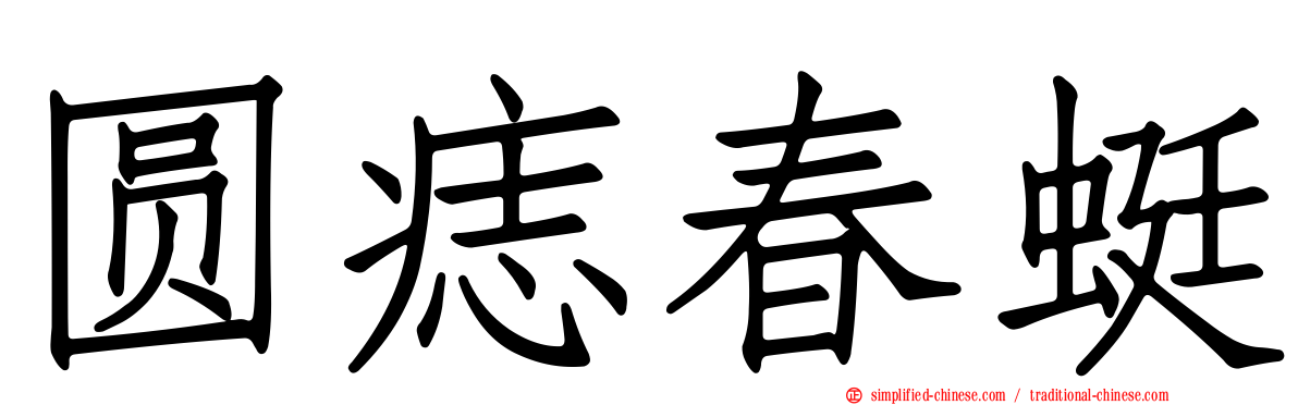 圆痣春蜓