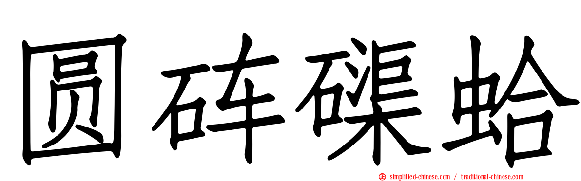 圆砗磲蛤