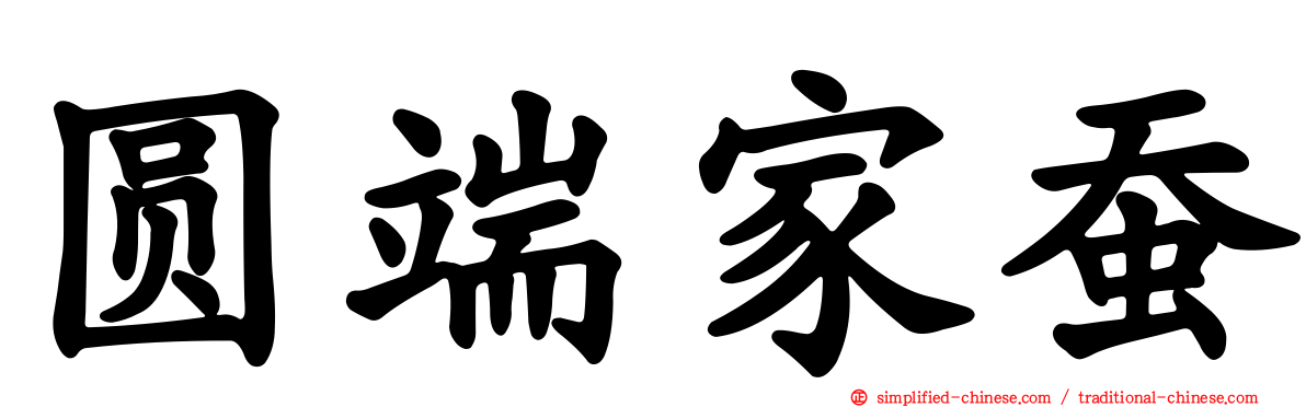 圆端家蚕